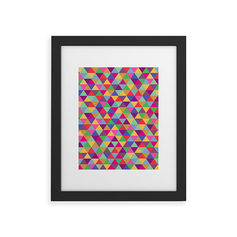 Bianca Green In Love With Triangles Framed Art Print