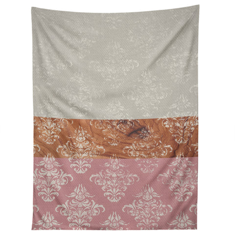 Bianca Green Layers Vintage Damask Tapestry