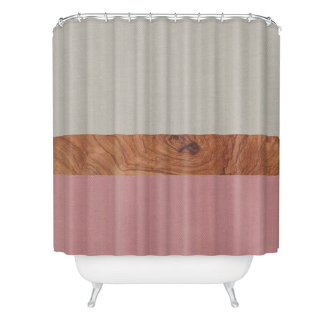 Bianca Green Layers Vintage Shower Curtain