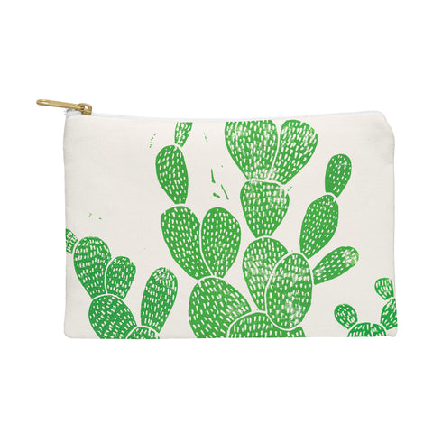 Bianca Green Linocut Cacti 1 Family Pouch