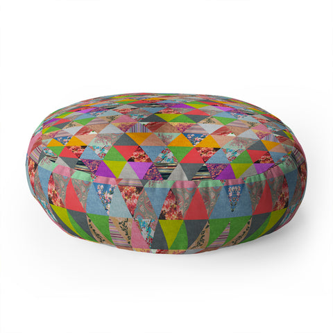 Bianca Green Lost In Pyramid Floor Pillow Round