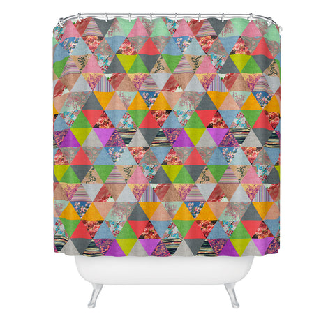 Bianca Green Lost In Pyramid Shower Curtain