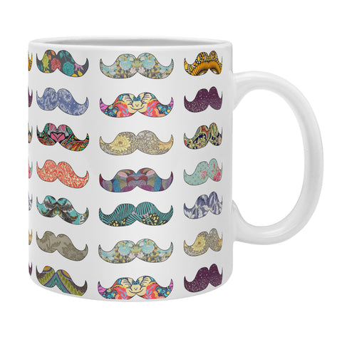 Bianca Green Mustache Mania Coffee Mug