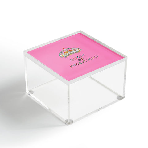 Bianca Green Queen Of Everything Pink Acrylic Box