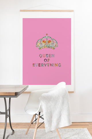 Bianca Green Queen Of Everything Pink Art Print And Hanger