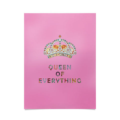 Bianca Green Queen Of Everything Pink Poster