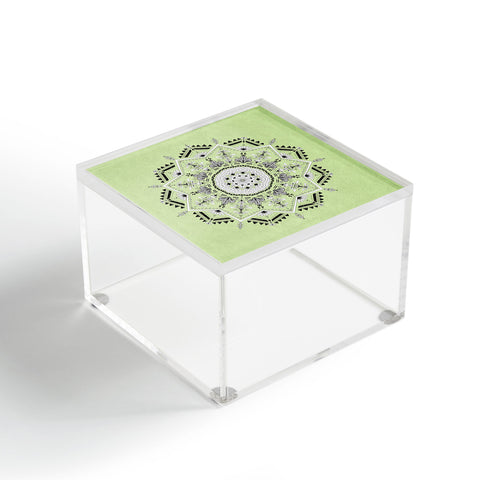 Bianca Green Star Mandala Green Acrylic Box