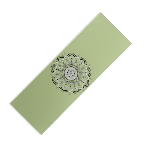 Bianca Green Star Mandala Green Yoga Mat
