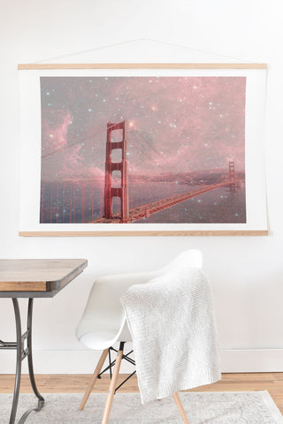 Bianca Green Stardust Covering San Francisco Art Print And Hanger