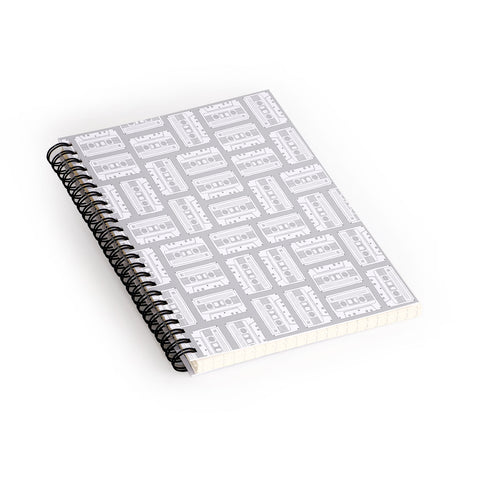 Bianca Green Tape It Grey Spiral Notebook