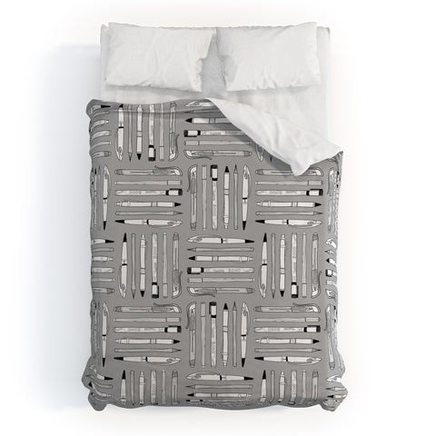 Bianca Green Weapons Of Mass Creation Grey Duvet Cover