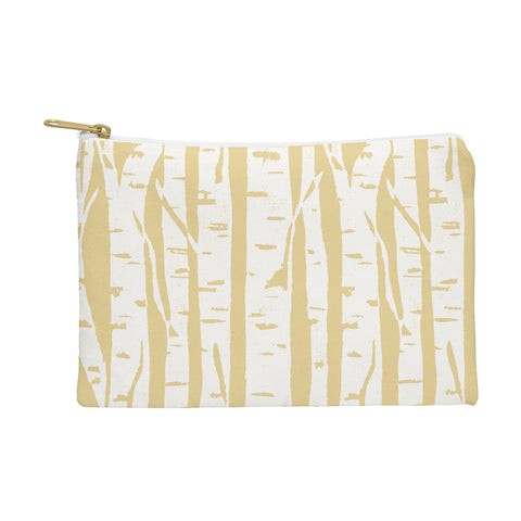 Bianca Green Woodcut Birches Sunny Pouch