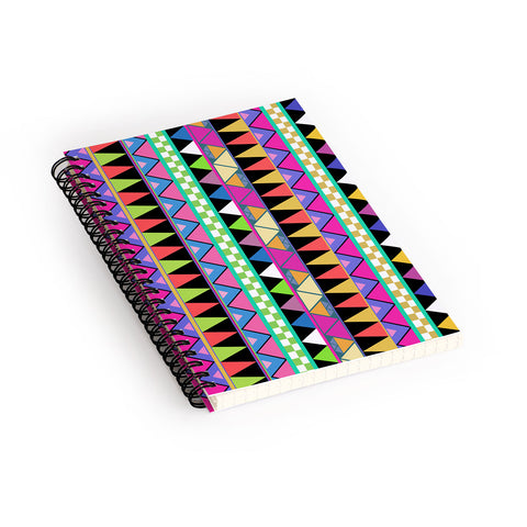 Bianca Green Zigzag Spiral Notebook