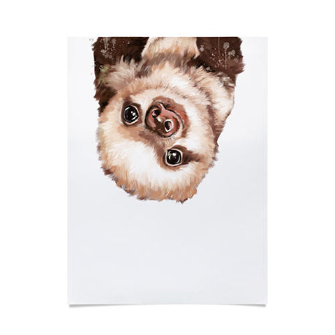 Big Nose Work Baby Sloth Poster