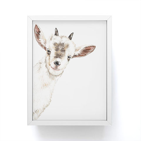 Big Nose Work Oh My Sneaky Goat Framed Mini Art Print