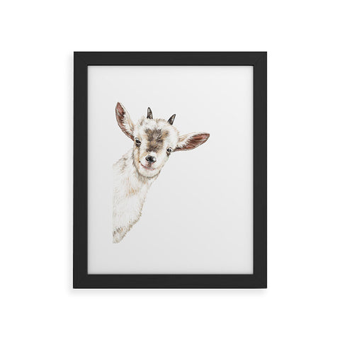 Big Nose Work Oh My Sneaky Goat Framed Art Print