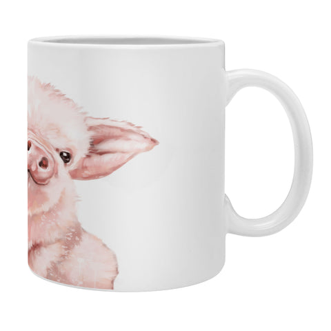 Big Nose Work Pink Baby Pig Coffee Mug