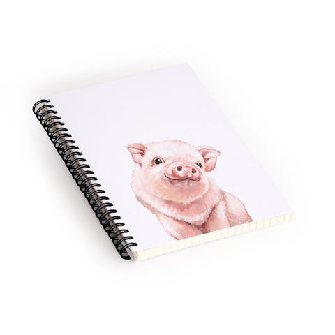 Big Nose Work Pink Baby Pig Spiral Notebook