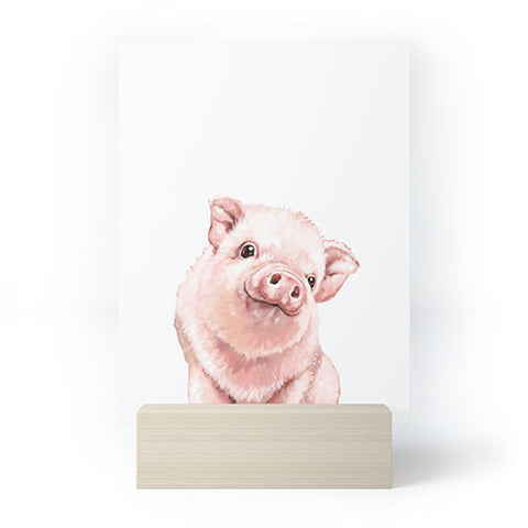 Big Nose Work Pink Baby Pig Mini Art Print