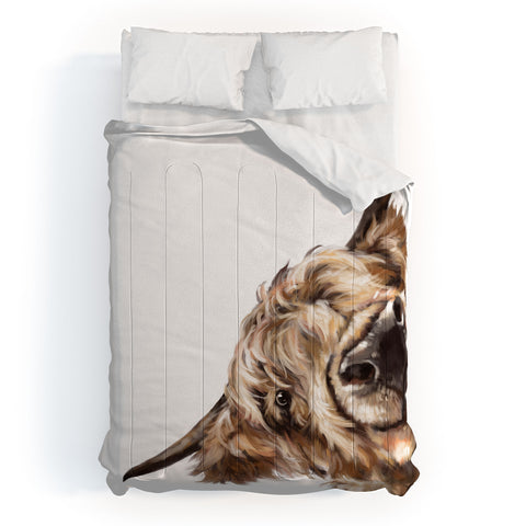 Big Nose Work Sneaky Highland Cow Comforter