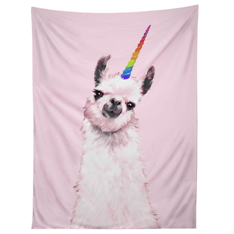 Big Nose Work Unicorn Llama in Pink Tapestry