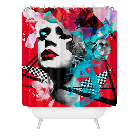 Biljana Kroll Crimson Kiss Shower Curtain