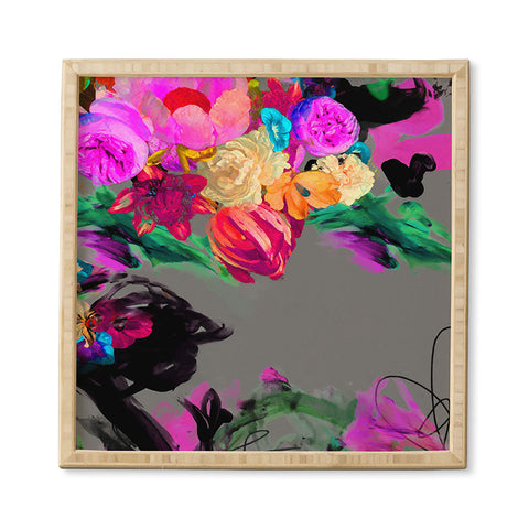 Biljana Kroll Floral Storm Framed Wall Art