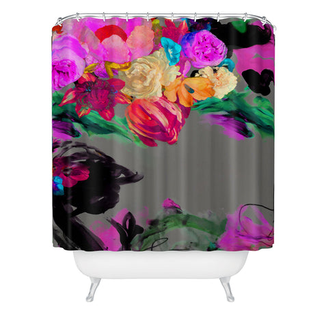 Biljana Kroll Floral Storm Shower Curtain