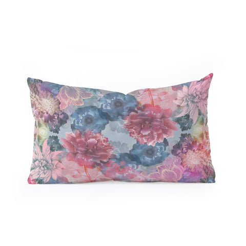 Biljana Kroll Flourishing Florals Oblong Throw Pillow