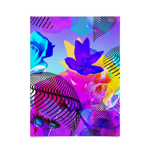 Biljana Kroll Fluorescent Florals Poster