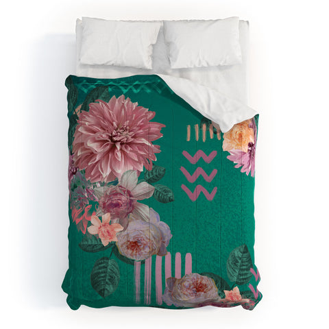 Biljana Kroll Mauve Garden Comforter