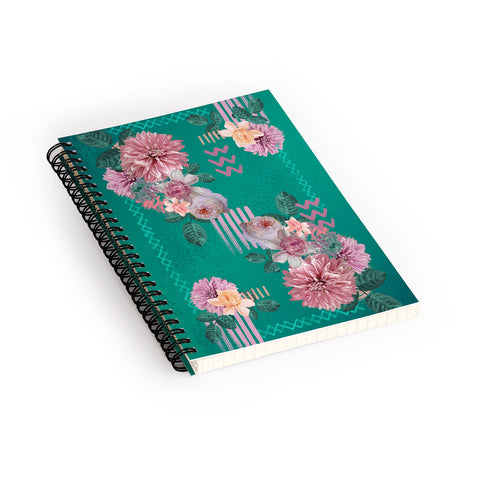 Biljana Kroll Mauve Garden Spiral Notebook
