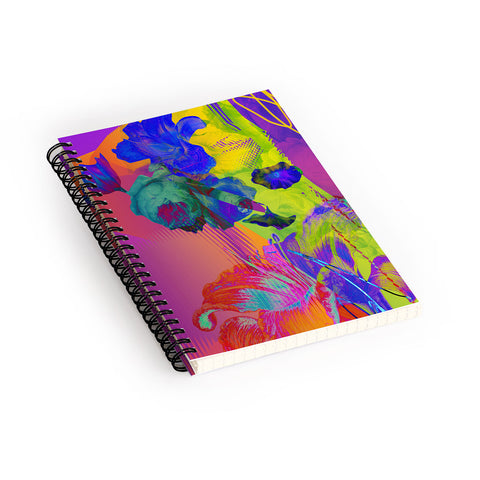 Biljana Kroll Neon Night Spiral Notebook
