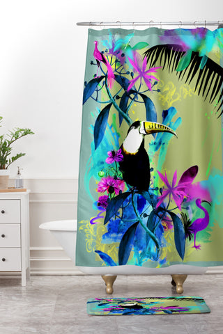Biljana Kroll Rainforest Rhapsody Shower Curtain And Mat