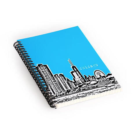 Bird Ave Chicago Blue Spiral Notebook