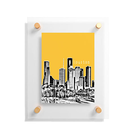 Bird Ave Houston Yellow Floating Acrylic Print
