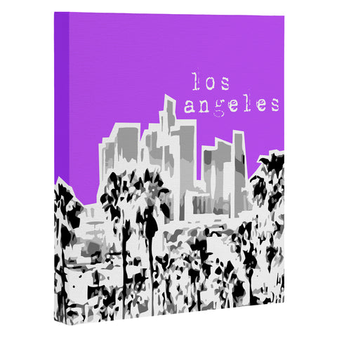 Bird Ave Los Angeles Purple Art Canvas