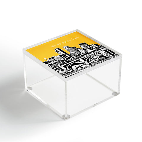 Bird Ave Minneapolis Yellow Acrylic Box