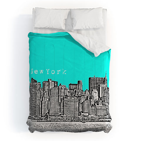 Bird Ave New York Aqua Comforter