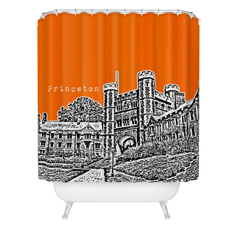 Bird Ave Princeton University Orange Shower Curtain