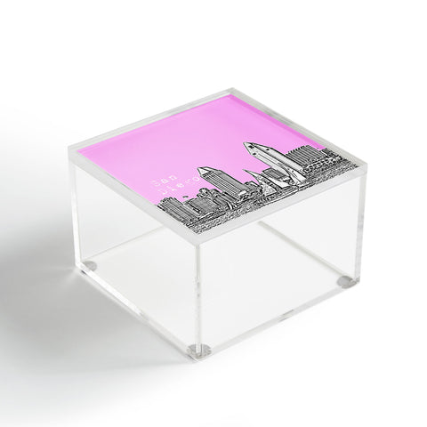 Bird Ave San Diego Pink Acrylic Box