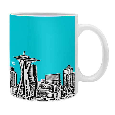 Bird Ave Seattle Teal Coffee Mug