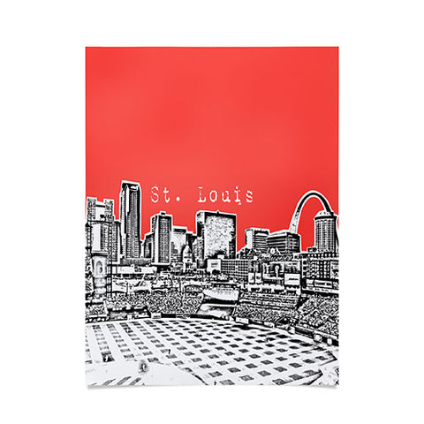 Bird Ave St Louis Red Poster