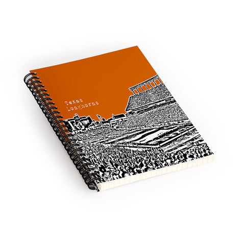 Bird Ave Texas Longhorns Orange Spiral Notebook