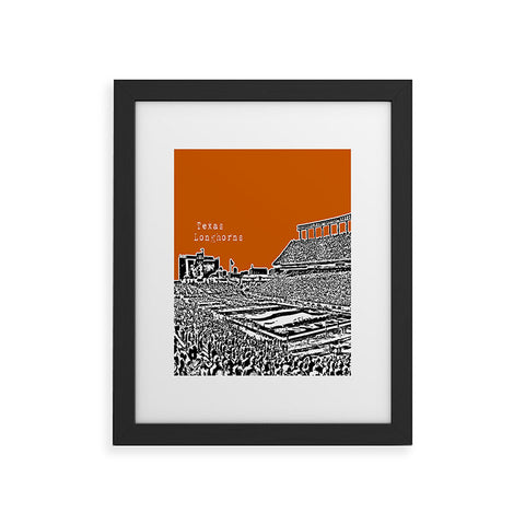 Bird Ave Texas Longhorns Orange Framed Art Print