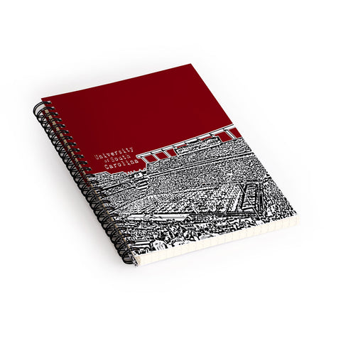 Bird Ave University Of South Carolina Dark Red Spiral Notebook