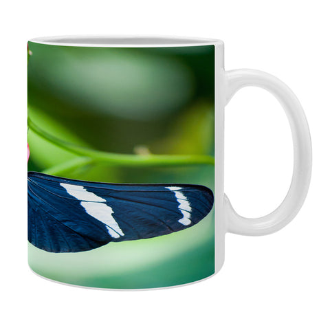Bird Wanna Whistle Black Butterfly Coffee Mug