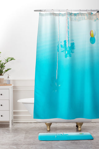 Bird Wanna Whistle By The Pool Shower Curtain And Mat