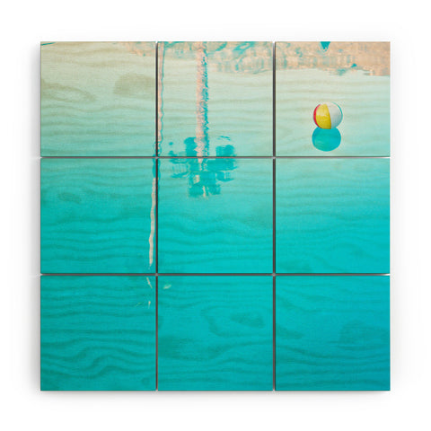 Bird Wanna Whistle By The Pool Wood Wall Mural