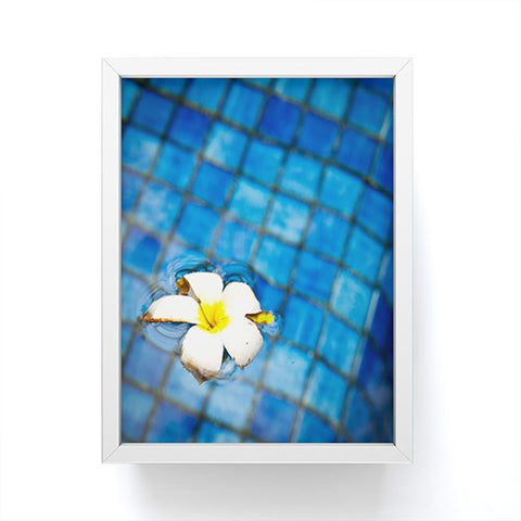 Bird Wanna Whistle Floating Flower Framed Mini Art Print